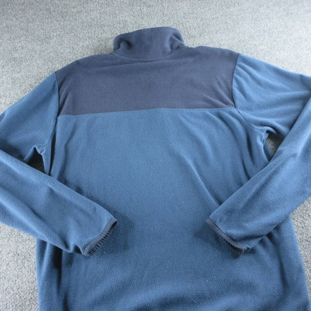 The‎ North Face Jacket Mens Large Blue Fleece 1/4 Zip Colorblock Pullover Hiking